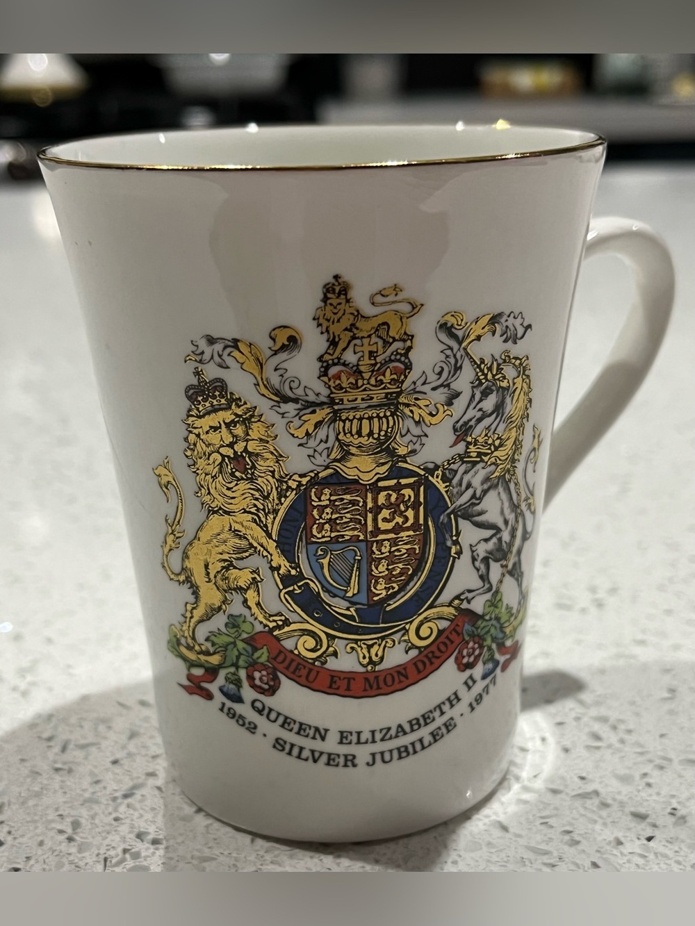 Queen Elizabeth II Silver Jubilee Mug Cup 1952-1977 Reli Washbourne London